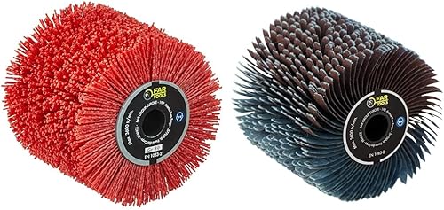 Fartools 110886 Bürste aus Nylon, Schleifmittel, Durchmesser 120 mm, Länge 100 mm & 110869 Schleifriemenbürste Ø 120 mm L 100 mm - Cheap-Us