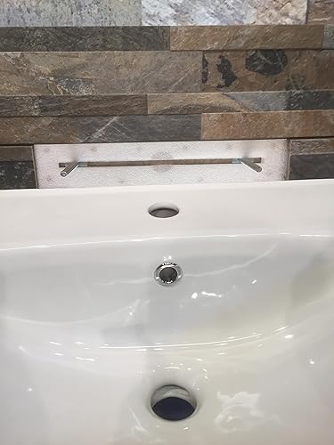 SinkFix Waschbecken-Befestigungsset, strapazierfähig, Gipskartonplatten und feste Wände, Waschbeckenbefestigungen, Sanitärbefestigungen für wandhängende Waschbecken, kostenlose - Cheap-Us