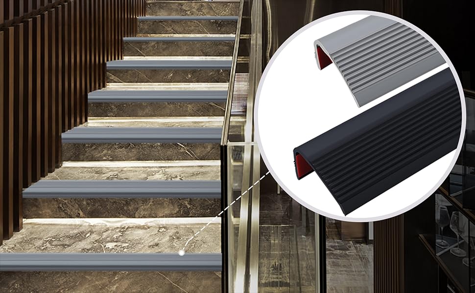 Anti-Rutsch-Stufenleisten, selbstklebende Vinyl-Kantenstreifen