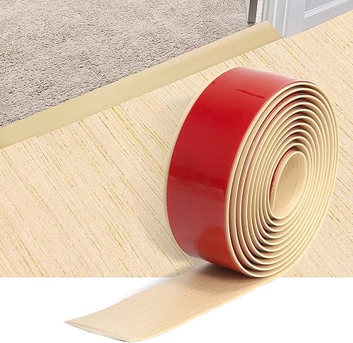 MIVIDE 400x4cm Übergangsprofil Selbstklebend, Vinyl Übergangsprofil, Übergangsleiste Boden Selbstklebend für Laminat, Türleiste, Bodenleiste (Ahornfarben) - Cheap-Us