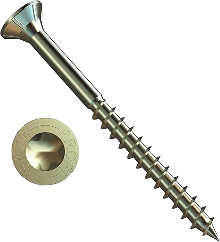 Spanplattenschraube PROFI Senkkopf verzinkt rostgeschützt - SPL PROFI SK VZ TORX - 3,0 x 40 (300 Stück) - Cheap-Us