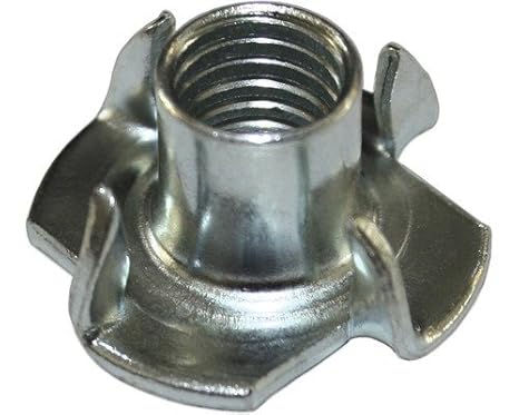 Einschlagmuttern mit 4 Einschlagspitzen verzinkt (M10 x 13 x 25, 12 St.) - Cheap-Us