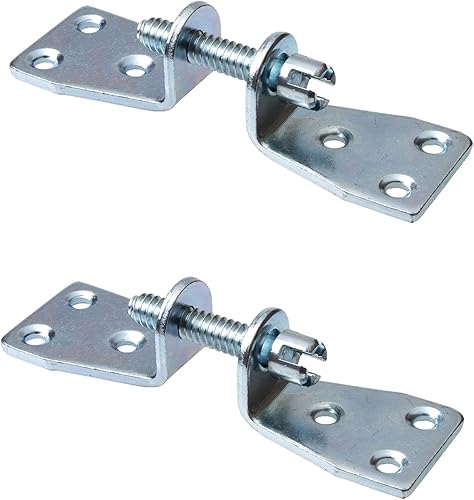 Gedotec Kastenschrauben Metall Universal-Möbelverbinder-Schrauben Verbindungsschrauben doppelt | Stahl verzinkt | Materialstärke 3 mm | 2 Set - Arbeitsplatten-Verbinder zum Schrauben - Cheap-Us