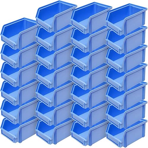 27x Sichtbox'CLASSIC' FB 4, LxBxH 230/200x140x122 mm, Inhalt 3,7 Liter, blau - Cheap-Us