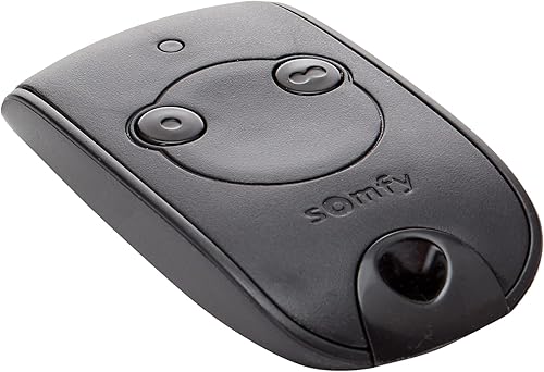 Somfy 1841026 - Keytis 2-Kanal-RTS-Fernbedienung | Zur Steuerung von 2 RTS-Tor- und Garagentormotoren, Schwarz - Cheap-Us
