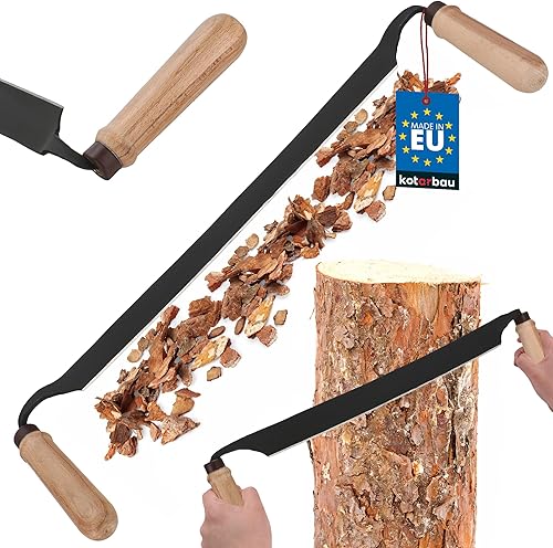 KOTARBAU® Zugmesser für Holz geschmiedet 280 mm Baumschäler Ziehmesser für Holz Rindenschäler Wagnermesser - Cheap-Us