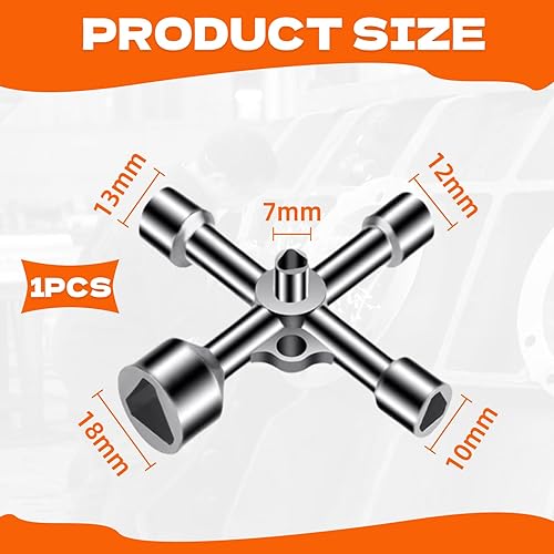 Dreikantschlüssel,Schlüssel Dreikant Utilities Mülltonne Absperrpfosten Cross Bauschlüssel Universal Dreieck Multifunktionale Key Set Poller Schaltschrankschlüssel Universeller Dreiecksschlüssel - Cheap-Us