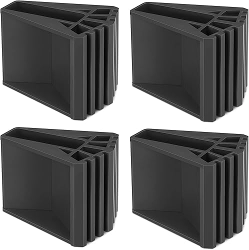 Leiterfüße 4 Stück Leiter Gummifüße Rutschfeste Leiterfußabdeckung Stehleiter Eersatzteile für Leiter Teleskopleitern Fischgrätleitern(Schwarz) - Cheap-Us