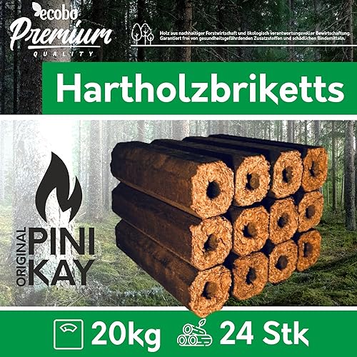 ecobo Pinikay-Holzbriketts aus nachhaltigem, FSC-zertifiziertem und ökologischem Anbau (Menge, 20) - Cheap-Us