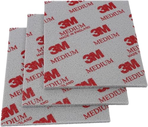 3M Soft Pads, 5 Stück, Schleifschwamm, Schleifpad, Schleifen und Polieren, Nass- oder Trockenschliff, Schaumstoff-Pads,waschbar und wiederverwendbar, Körnung: Medium,Fein,Superfein,Ultrafein,Mikrofein - Cheap-Us