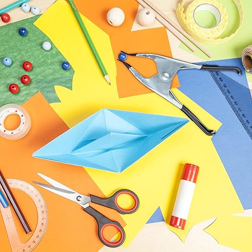 Relaxdays Klemmzwingen Metall, große Federzwingen im 6er Set, Spannweite 50 mm, Foto, Pool, Leimklemmen 145 mm, schwarz - Cheap-Us