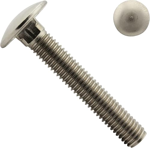 Flachrundschrauben/Schlossschrauben - M6x35 - (25 Stück) - DIN 603 - Vollgewinde, mit Vierkantansatz - Edelstahl A2 V2A - SC603 - SC-Normteile - Cheap-Us