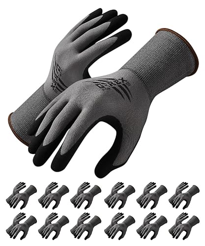 G-REX - P 09 / Montage-Handschuhe/Größe 11, 12 Paar/Grau/Montagehandschuhe/Handschuhe Arbeitshandschuhe - Cheap-Us