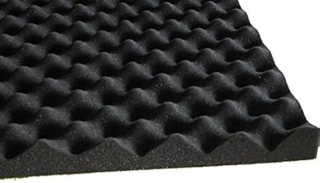 lulushop Noppenschaumstoff Zuschnitt (ca.100 x 50) Akustik Schaumstoff Akustikschaumstoff Dämmung Platten (100x50x 5 cm, Schwarz) - Cheap-Us