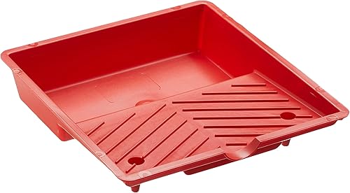SCHULLER Farbwanne aus Kunststoff gerippt, Rot, Größe 200 x 210 mm, 1 Stück, 40475 - Cheap-Us