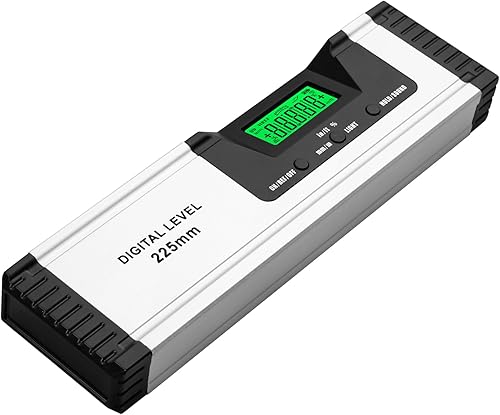Neoteck Wasserwaage Digitaler LCD Wasserwaage Magnetisch 225mm Aluminium Winkelmesser mit LCD-Display, Audioanzeige, 4 Einstellmodi Neigungsmesser - Cheap-Us