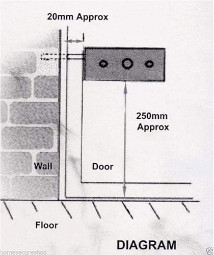 Asec AS1997 Garagentorschloss – Schwarz - Cheap-Us