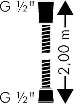 hansgrohe Metaflex Duschschlauch 2,00m, Chrom - Cheap-Us