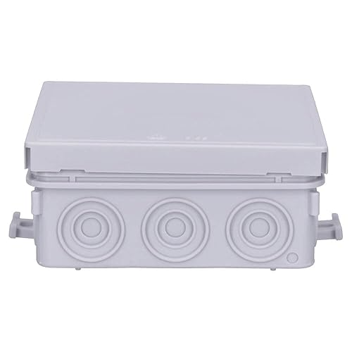 10 Stück Voxura Feuchtraum Aufputz-Verbindungsdose Abzweigdose Verteilerdose 75x75x37mm IP55 Abzweigkasten AP grau - Cheap-Us