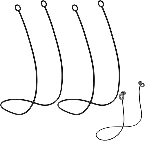 2 Stück Ohrstöpsel-Anschlusskabel, Ohrstöpsel-Zubehör Ohrstöpsel-Kette Silikon-Ohrstöpsel-Lanyard-Verbindungskabel für Ohrstöpsel mit abnehmbaren Spitzen halten Ohrstöpsel sicher - Cheap-Us