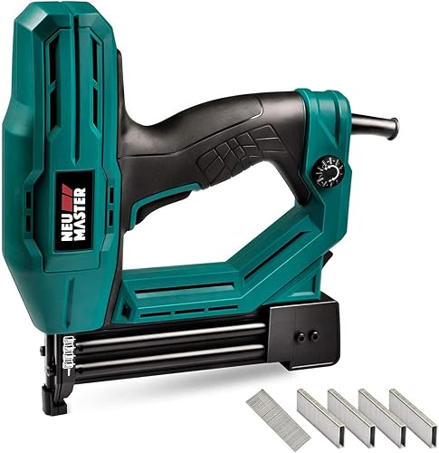 Elektrotacker,NEU MASTER tacker NTC0040 für Polsterei, Textilien befestigen und Holzbearbeitung Projekte, enthält 200pcs19mm Klammern und 800pcs 15/20mm Nägel - Cheap-Us