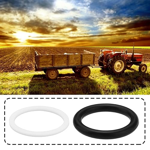 LT Easiyl Schnellspanner-Hydraulikkupplung, Gummi-O-Ring-Dichtung, 27 x 20 x 3,5 mm und 24,8 x 20,6 x 1,3 mm, kompatibel mit BG3-Stecker-Traktor, Schwarz und Weiß, 20 Stück - Cheap-Us