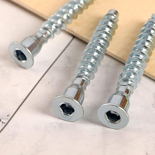 Confirmat Schrauben Möbelschrauben Möbelverbinder 110Stk 5x40 5x50 6.3x40 6.3x50 7x50 7x70 Verbindungsschrauben für Möbel - Cheap-Us