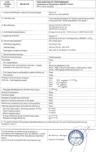 Kaminofen Holzofen Wasserführend BALKAN ENERGY Bellarosa 29.16kW - Cheap-Us