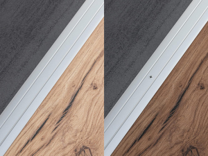 Abschlussleiste Aluminium eloxiert, Bodenleisten selbstklebend ohne bohren, Abdeckleiste