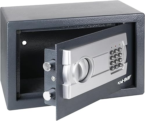 HMF 4612112 Möbeltresor mit Elektronik Zahlenschloss | 31 x 20 x 20 cm | Anthrazit - Cheap-Us