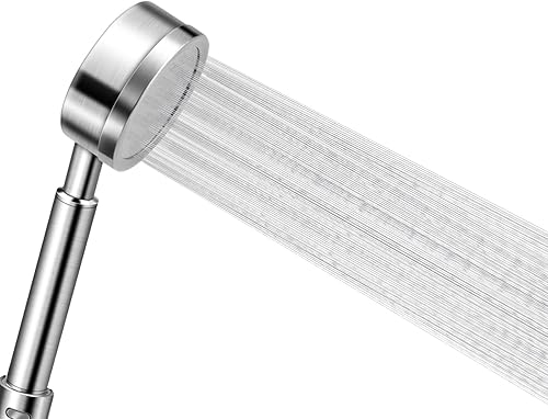 Olliwon Duschkopf Hochdruck aus Edelstahl 304 Handbrause Dusche Badezimmer Wassersparend Einfache Installation - Cheap-Us