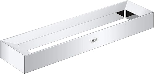 GROHE Selection Cube - Handtuchring (verdeckte Befestigung, Material: Metall, langlebig), chrom, eckig, 40766000 - Cheap-Us