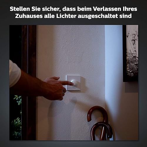 Philips Hue Smart Button für Hue Lichtsysteme, smarter Dimmer zur Steuerung von Leuchten, kabelloser Lichtschalter ohne Installation, weiß - Cheap-Us