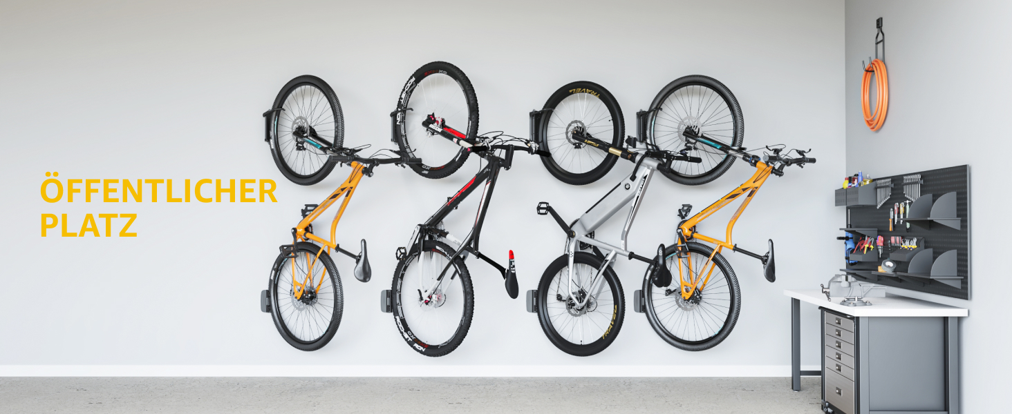 Fahrradhalterungen für die Garage