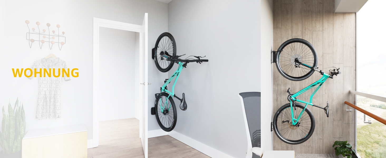 Fahrradaufbewahrung in der Garage