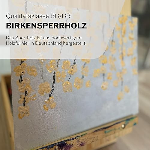 AUPROTEC 3x A4 Sperrholz-Platten Birke 10mm Multiplexplatten (210 mm x 297 mm) Bastel- und Laubsäge-Holzplatten Birke Massiv Multiplex Holz Industriequalität - Cheap-Us