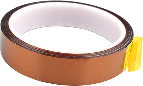 HALJIA 20 mm x 33 m/100 Ft Polyimide High Temperature Heat Resistant Tape for 3D Printer Spacer Cabinet/Electric Task/Printed Circuit Board Solder Task/Insulating Temperature Resistant up to 280 'C - Cheap-Us