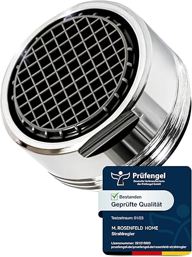 Strahlregler Wasserhahn Aufsatz Küche & Bad M24 Wassersparen 5 l/min - High Tech Anti Kalk Wasserhahn Sieb mit Kugelförmige Filter - Luftsprudler aus Verchromten Messing - Cheap-Us