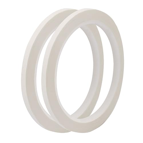 sourcing map 2Stk 5mm Einseitig Stark Selbstklebend Mara-Klebeband Rolle 50M Länge Logo Band Weiß DE de - Cheap-Us