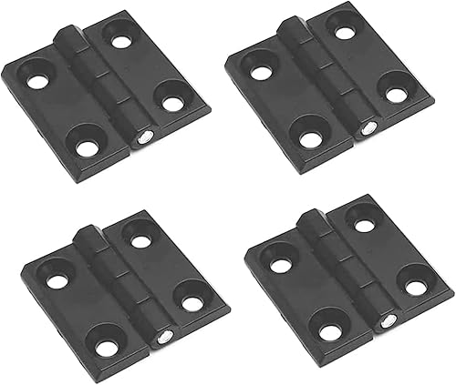Exbrith 4 Stück Schwarz Edelstahl Scharnier Klavierband Scharnieren, Edelstahl türscharniere für Holztüren, für Feste Zimmertüren, Eingangstüren, Gartentüren, Möbeltüren, Werkzeugkästen - Cheap-Us