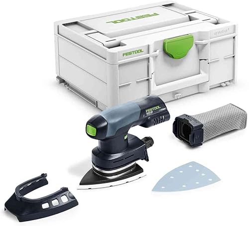 Festool Akku-Deltaschleifer DTSC 400 3,0 I-Plus (mit Akkupack BP 18 Li 3,0, Schnellladegerät, Schleifschuh, Protector, Longlife-Staubfangbeutel), im Systainer… - Cheap-Us