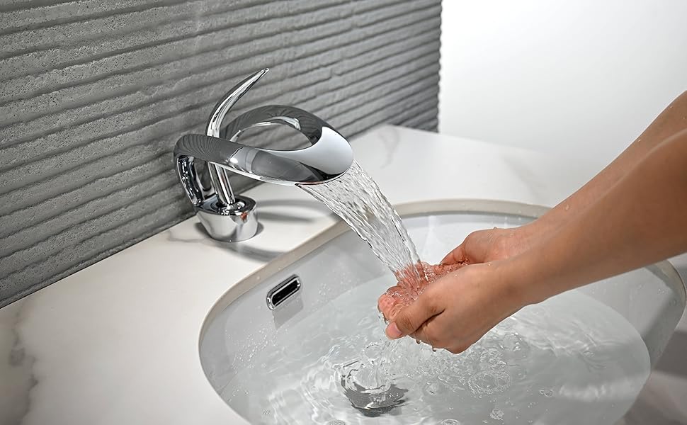 Wasserfall-Badezimmerarmatur