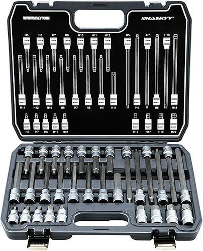 30tlg H5-H22 Innensechskant Steckschlüssel Satz Sechskant Nüsse für Inbus Schrauben - Cheap-Us