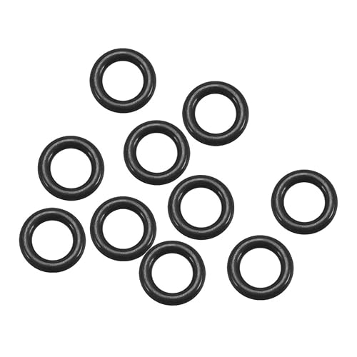 sourcing map 10Stk. Fluorkautschuk O-Ringe Dichtung schwarz 9mmx11mmx1mm - Cheap-Us