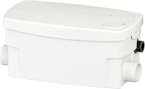 SFA SANIBROY 0016P Schmutzwasserpumpe / Haushaltspumpe SANIDOCHE+ | Kompakte Pumpe speziell für Dusche, Waschbecken und Bidet | Förderdistanz : 55x5m, Wasser 40°, 400 Watt, 220-240 Volt - Cheap-Us