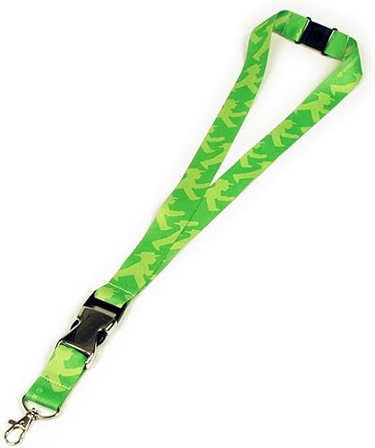 AMPELMANN Schlüsselband mit Karabinerhaken an abnehmbaren Schlüsselhalter,Transferdruck - Hausmeister Geher beidseitig gruen - Cheap-Us