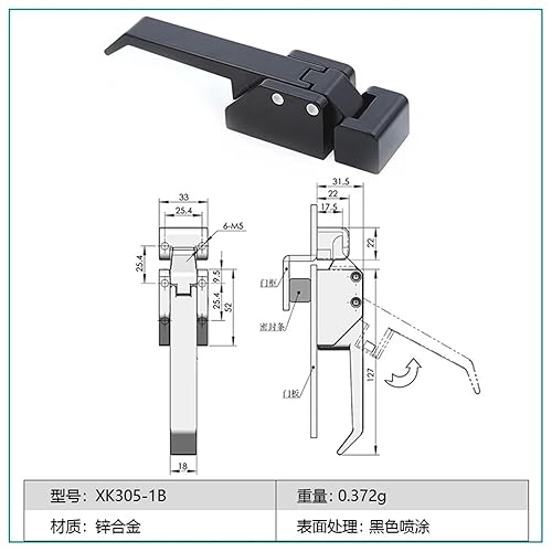 XK305 -A7 Stil Toggle Latch Mit Keeper Kompression Latch Schrank Hebel Griff Schloss 1Pcs(XK305-1-304YG) - Cheap-Us