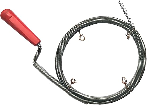 Rohrreinigungsspirale Ø 6mm x 3m mit Bohrspitze, extra dünne Abfluss-Spirale - Cheap-Us
