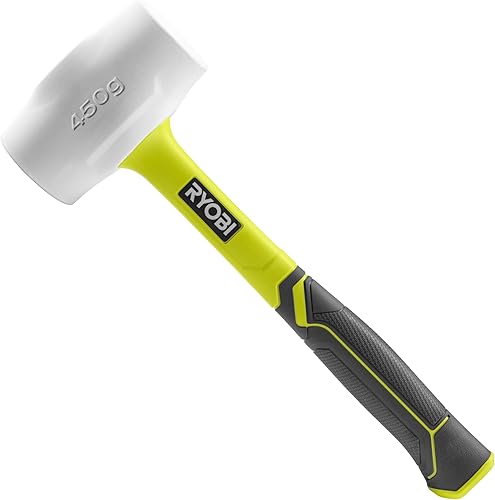 Ryobi RHHM450W Fiberglas-Gummihammer, 450 g, Weiß - Cheap-Us