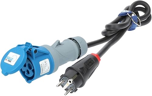 CEE Adapterleitung Kalle Blue SCHUKO Stecker auf CEE Kupplung (30 Meter, 3G 2,5mm²) - Cheap-Us